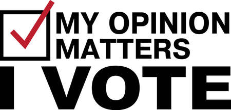 My opinion matters I voteのイラスト素材