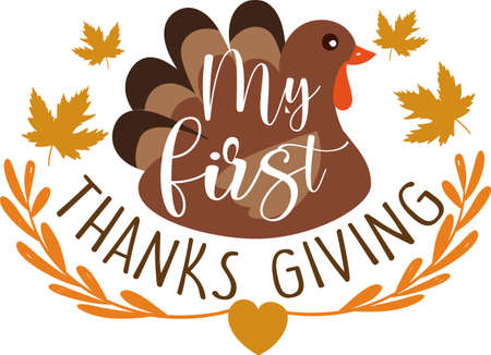 My first thanks givingのイラスト素材