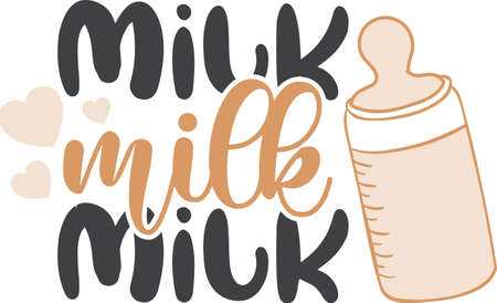 Milk milk milkのイラスト素材