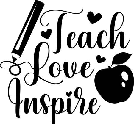 Teach Love Inspireのイラスト素材