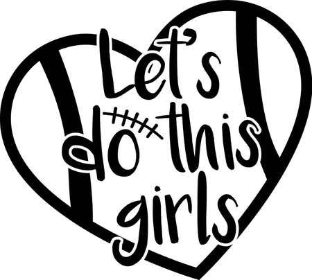 Let s do this girls on the white background. Vector illustrationのイラスト素材