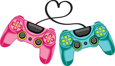 Gaming funny positive print. Colorful Joystick sublimation.のイラスト素材