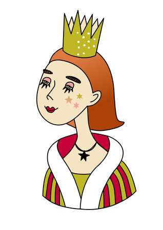 Vector carnival circus set characters for children and family holidays, party. Clowns, magicians, illusionists, acrobats in a fancy dresses. Good for posters, postcards, invitationsのイラスト素材