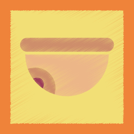 flat shading style icon poker security cameraのイラスト素材