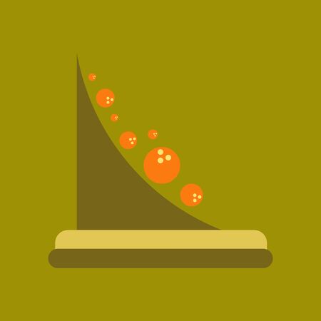 flat icon on stylish background nature mountain rocksのイラスト素材