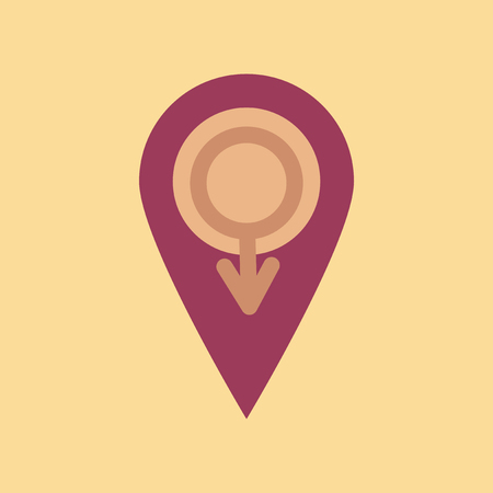 flat icon on stylish background gays male symbolのイラスト素材