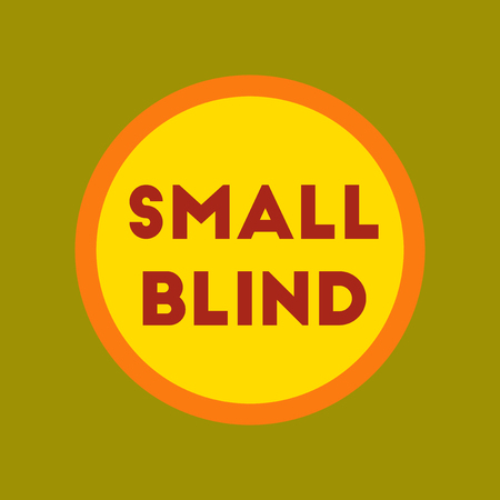 flat icon on stylish background poker small blindのイラスト素材