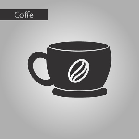 black and white style coffee cup flavorのイラスト素材