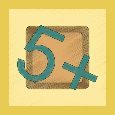 flat shading style icon of exam score excellentのイラスト素材