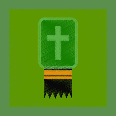 flat shading style icon Bible bookのイラスト素材