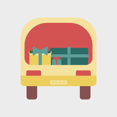 Flat icon of car giftsのイラスト素材