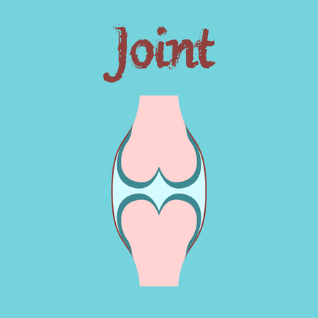 human organ icon in flat style jointのイラスト素材