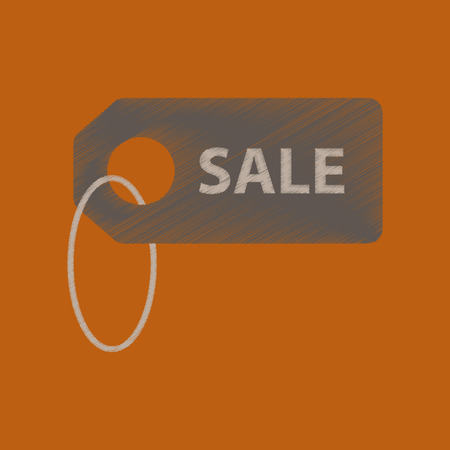 flat shading style icon sale labelのイラスト素材