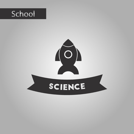 Black and white style icon of scienceのイラスト素材