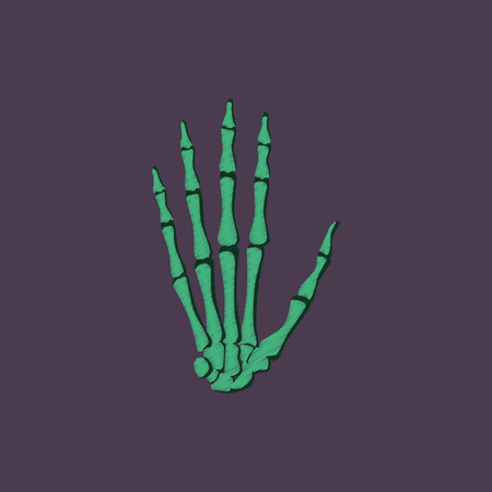 flat shading style icon wrist boneのイラスト素材
