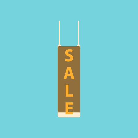Flat icon of signboard saleのイラスト素材