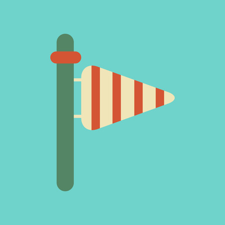 flat icon on stylish background weather vaneのイラスト素材