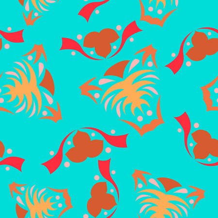 Seamless pattern. Vintage decorative elements.のイラスト素材