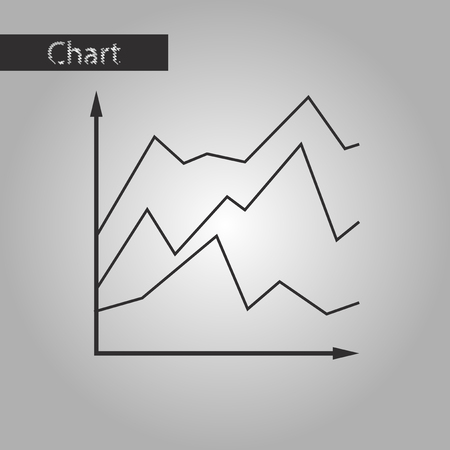 Black and white style icon Financial scheduleのイラスト素材