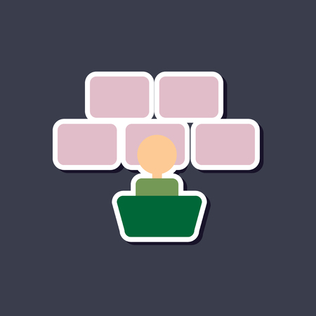 paper sticker on stylish background poker screen guardのイラスト素材