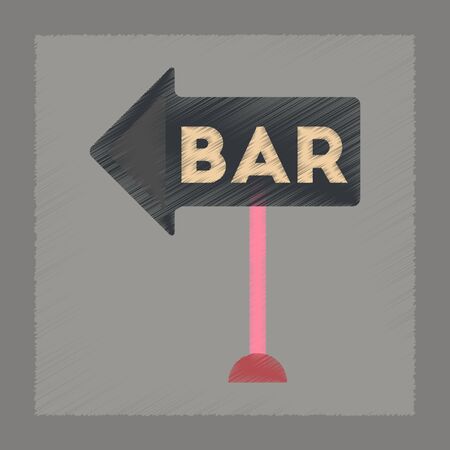 flat shading style icon poker bar signのイラスト素材