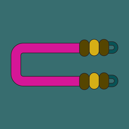 Icon in flat design Sports expanderのイラスト素材