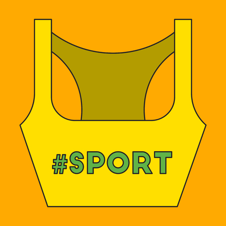 Icon in flat design Sports topのイラスト素材