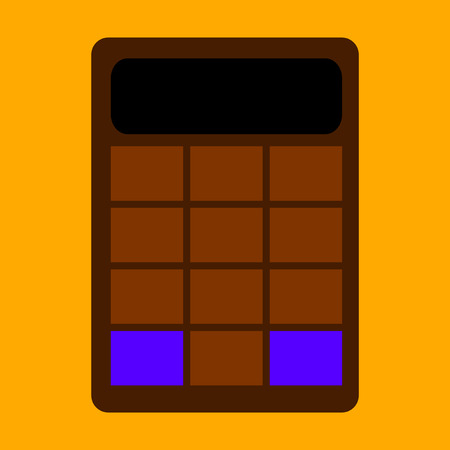 flat icon on stylish background economy calculatorのイラスト素材