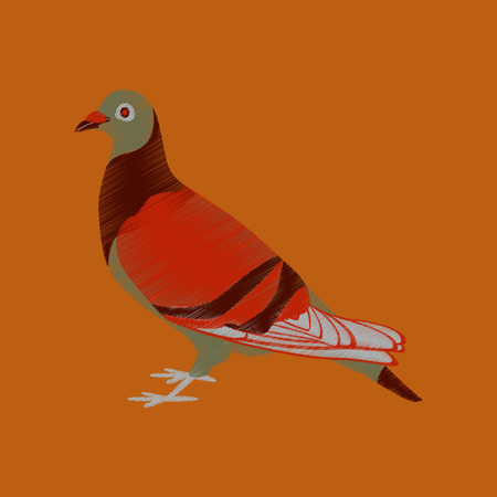 flat shading style icon doveのイラスト素材