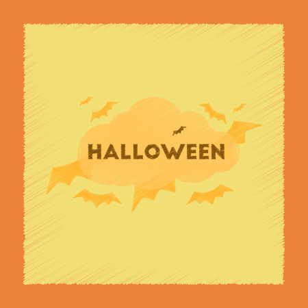 flat shading style icon cloud batsのイラスト素材