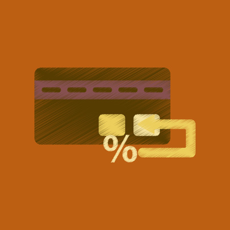 flat shading style icon bank cardのイラスト素材