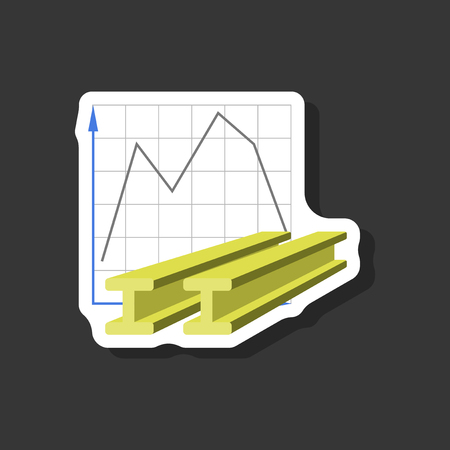 paper sticker on stylish background Falling graphのイラスト素材