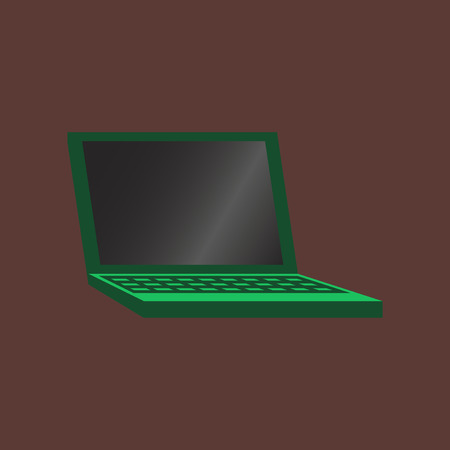 Technology gadget in flat design laptopのイラスト素材