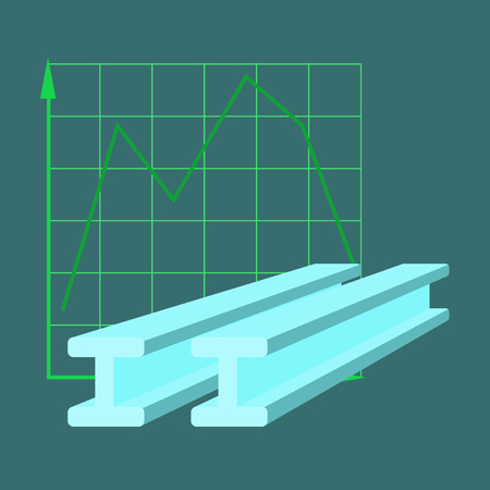 flat icon on stylish background Falling graphのイラスト素材