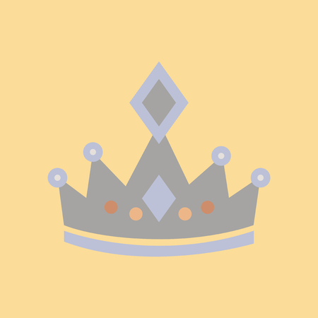 flat icon on stylish background crown royalのイラスト素材
