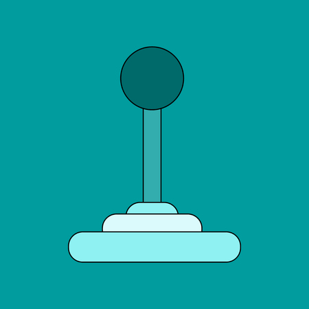 flat icon on background joystickのイラスト素材