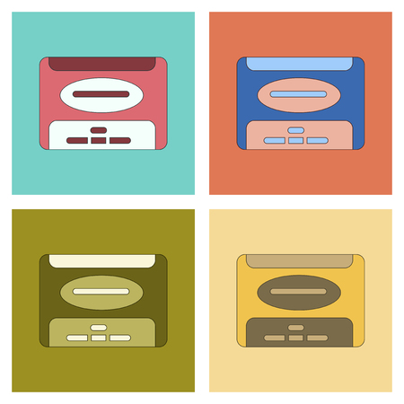 assembly flat Illustrations removable hard driveのイラスト素材