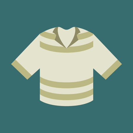 Icon in flat design fashion clothes T-shirtのイラスト素材