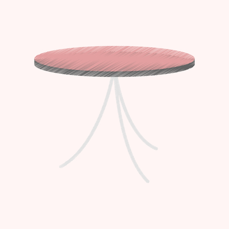 flat shading style icon tableのイラスト素材