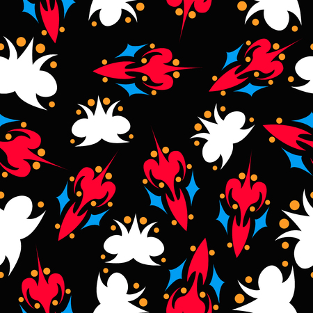 Seamless pattern. Vintage decorative elements.のイラスト素材