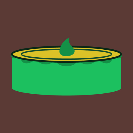 Sweet dessert in flat design Cheesecakeのイラスト素材