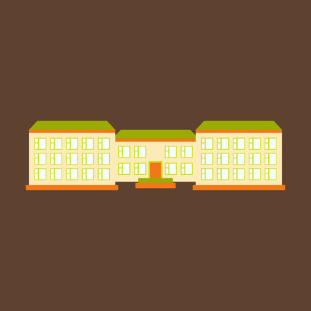 Isolated city buildings icon public building vector illustrationのイラスト素材