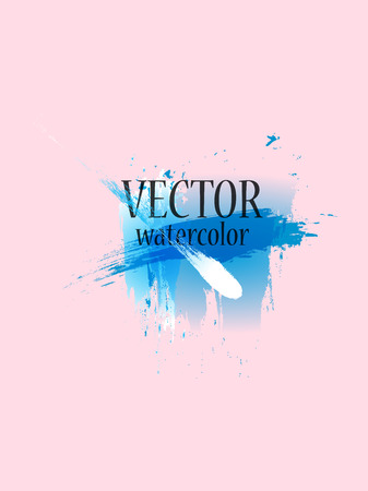 Abstract isolated colorful vector watercolor stain. Grunge element for paper designのイラスト素材