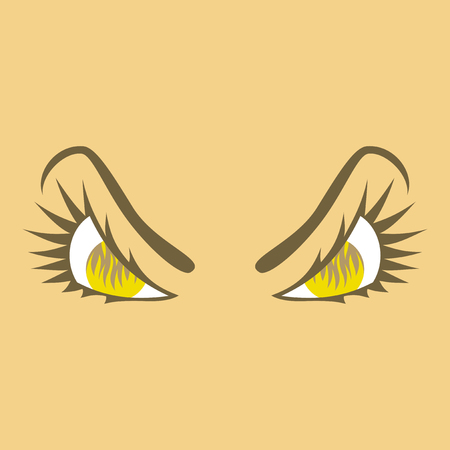 icon on theme evil emotions faceのイラスト素材