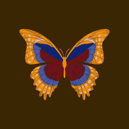 flat shading style icon butterfly Vector illustration.のイラスト素材