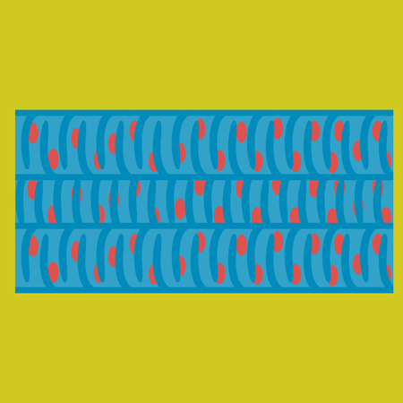 Flat showing type of muscle cells illustration
