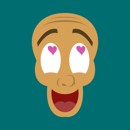 flat icon on theme humor love laughsのイラスト素材