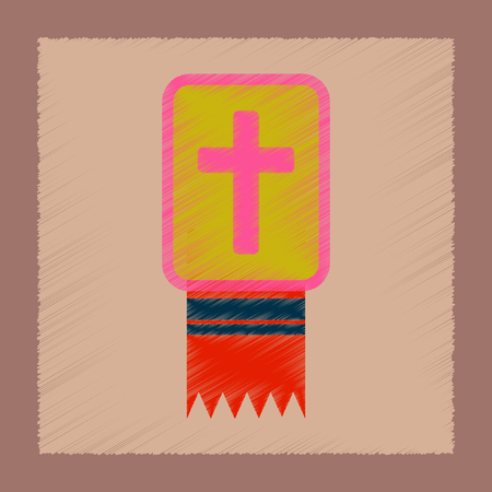 flat shading style icon of Bible bookのイラスト素材