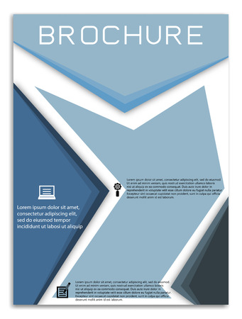 Brochure template flyer design vector backgroundのイラスト素材