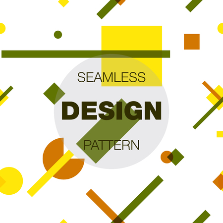 seamless pattern in colors with geometric elements. Pattern in hipster style. Pattern is suitable for posters, postcards, fabric or wrapping paperのイラスト素材